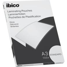 Ibico Basics Standard A3 Laminating Pouches Crystal Clear (Pack 100)