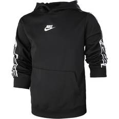 Mejor_valorados Sudaderas con capucha Nike Kid's Sportwear Repeat Hoodie - Black (DQ5101-010)