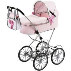 Lille Barnevogn til Dukker Dolls Pram Pink 64 cm