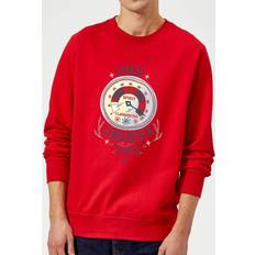 Rood Ingelijste kunstwerken Elf Clausometer Christmas Sweatshirt Red M Framed Art