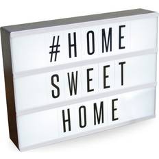 White Notice Boards Argos Home Light Up Message Notice Board 33.6x25.2cm