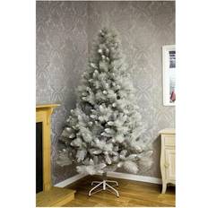 Premier Decorations Tipped Fir Artificial Silver Christmas Tree 182.9cm