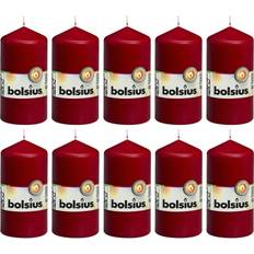 Einrichtungsdetails Bolsius Pillar 10 pcs 120x58 mm Wine Red Kerze