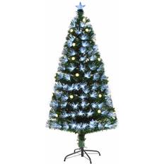 Homcom 6ft Lighted Artificial with 230 LED Star Topper Christmas Tree 182.9cm