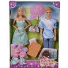 Simba Dukker & Dukkehus Simba 105733584 Steffi Love Picnic Fun, Doll And Her Sweet Dog Picnic
