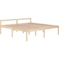 vidaXL Solid Pine 70.5cm Sengeramme 200x200cm