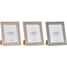 Pink - Træ Rammer Dkd Home Decor Krystal Træ MDF (26 x 2 x 31 cm) (3 enheder) Ramme 3stk