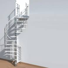 Wendeltreppen Byggera Minka Spindeltreppe Venezia 140 cm Grau