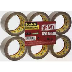 Suministros de Envío y Embalaje 3M Scotch Cinta Adhesiva Embalaje Marrón 50 mm x 66 m (6 Piezas) (6 Unidades)