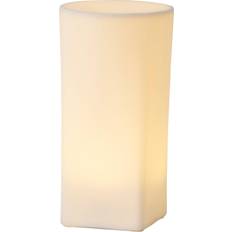 Blanc Bougies LED Menu Ignus Objet Lumineux H 15 cm Porcelaine Blanche Bougie LED