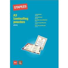 Laminering a3 Staples LAMINERING 80MIC A3 303X426MM