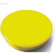 Fridge magnet Durable Magnets 21 Mm, 210p6 Pieces Yellow, For Pin Board, Fridge Etc