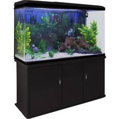 MonsterShop Aquarium Fish Tank & Cabinet with Complete Starter Kit