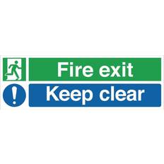 Vogue Fire Exit Keep Clear Sign