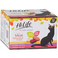 HiLife It's Only Natural Luxury Meat Selection Wet Cat Food 12x70g