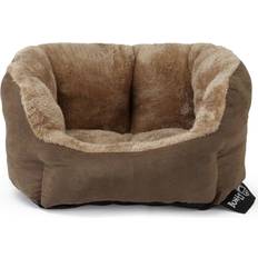 Dog Beds,Dog Blankets & Cooling Mats Pets Bunty Bunty Polar Pet Bed Brown Small