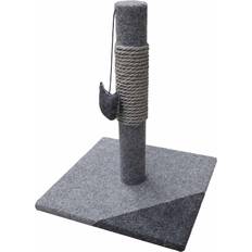 Rosewood Charcoal Felt Cat Post wilko