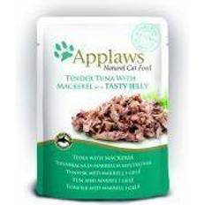 Applaws Cat Food Jelly Pouch Tuna Wholemeat with Mackerel, 70g, Pack