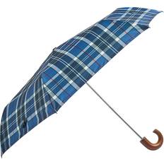 Barbour Tartan Mini Umbrella Blue