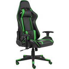 Sedie da gioco Be Basic Sedia Da Gaming Girevole Verde In Pvc