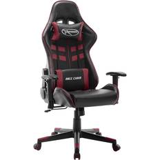 Be Basic Sedia da Gaming Nera e Rosso Vino in Similpelle