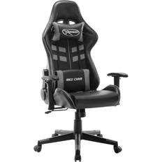 Be Basic Silla Gaming De Cuero Sintético Vidaxl Negro Y Gris