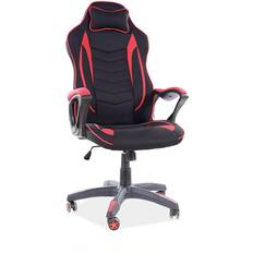 Chaises de jeu Fauteuil de gaming design en tissu ZENVO Noir Rouge H 122 x L 66 x P 48 cm