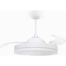 Ventilateurs Sygonix Ventilateur De Plafond 36 W 480 mm x 400 mm Blanc