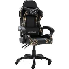 Chaises de jeu vidaXL gamerstol kunstlæder sort og camouflage