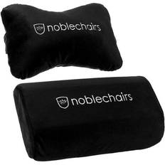 Noblechairs Ensemble de coussins pour chaise de jeu Epic/Icon/Hero Noir Oreiller Blanc, Noir