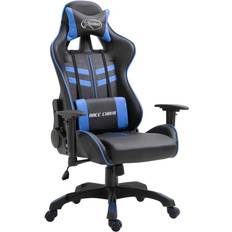 Sedie da gioco vidaXL Sedia Da Gaming Blu In Similpelle