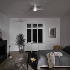 Sola LED-loftventilator, IP23, mat