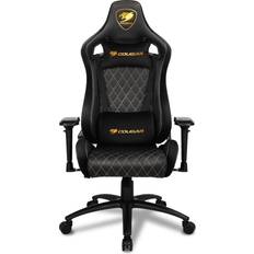 Cougar Armor S Royal Gaming Chair (Black with Gold Stitching)