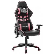 vidaXL Gamingstol Kunstlæder Hvid Og Pink