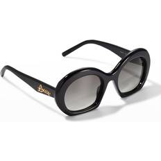 Solglasögon Loewe Logo Vintage Round Acetate SHINY BLACK