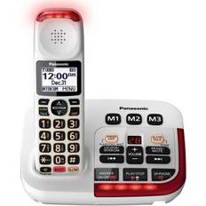 Panasonic cordless phones Panasonic KX-TGM420W Amplified Cordless with Answering in White