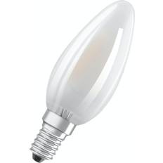 Osram led kertepære e14 Osram LED-kertepære E14 4W 4.000K, mat