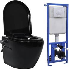 Schwarz Wassertoiletten vidaXL 3055349