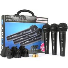 Microphones Vonyx VX1800S Dynamic Microphone set 3 pieces TILBUD mikrofon dynamisk stykker stk sæt