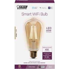 Light Bulbs Feit Electric 60W Vintage ST19 Smart WiFi LED Bulb 1pk