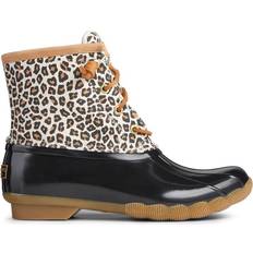 Low Heel Ankle Boots Sperry Saltwater Animal Print Duck