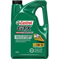 Castrol GTX High Mileage 5W-30 Synthetic Blend Motor Oil, 5 qt