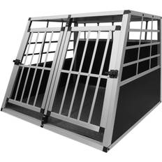 Cages pour chiens et Sacs de transport pour chiens - Chien Animaux de compagnie MonsterShop Car Pet Crate Large Double Doors