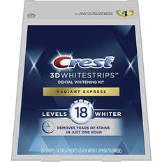 Crest whitening strips Crest 3DWhitestrips Radiant Express Dental Whitening Kit 28-pack