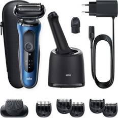 Braun Laddningsbart batteri - Li-ion - Skäggtrimmer Trimmers Braun Series 6 61-B7500cc Blå