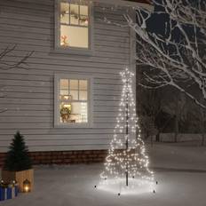 Décorations de Noël vidaXL Avec Piquet Blanc Froid 200 LED 180 cm Sapin de Noël