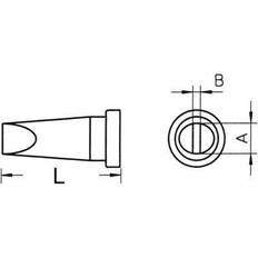 Weller LT-H Soldering tip Chisel-shaped, Tip