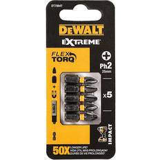 Power Tool Accessories Dewalt Impact Torsion Bits PH2 25mm Pack of 5 DEWDT7994TQZ