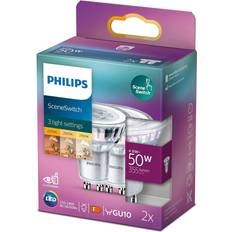 Philips sceneswitch Philips SceneSwitch LED Lamps 4.8W GU10 2-pack