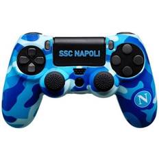 Adesivi per Skin da Gioco Qubick PS4 SSC Napoli Controller Skin - Blue